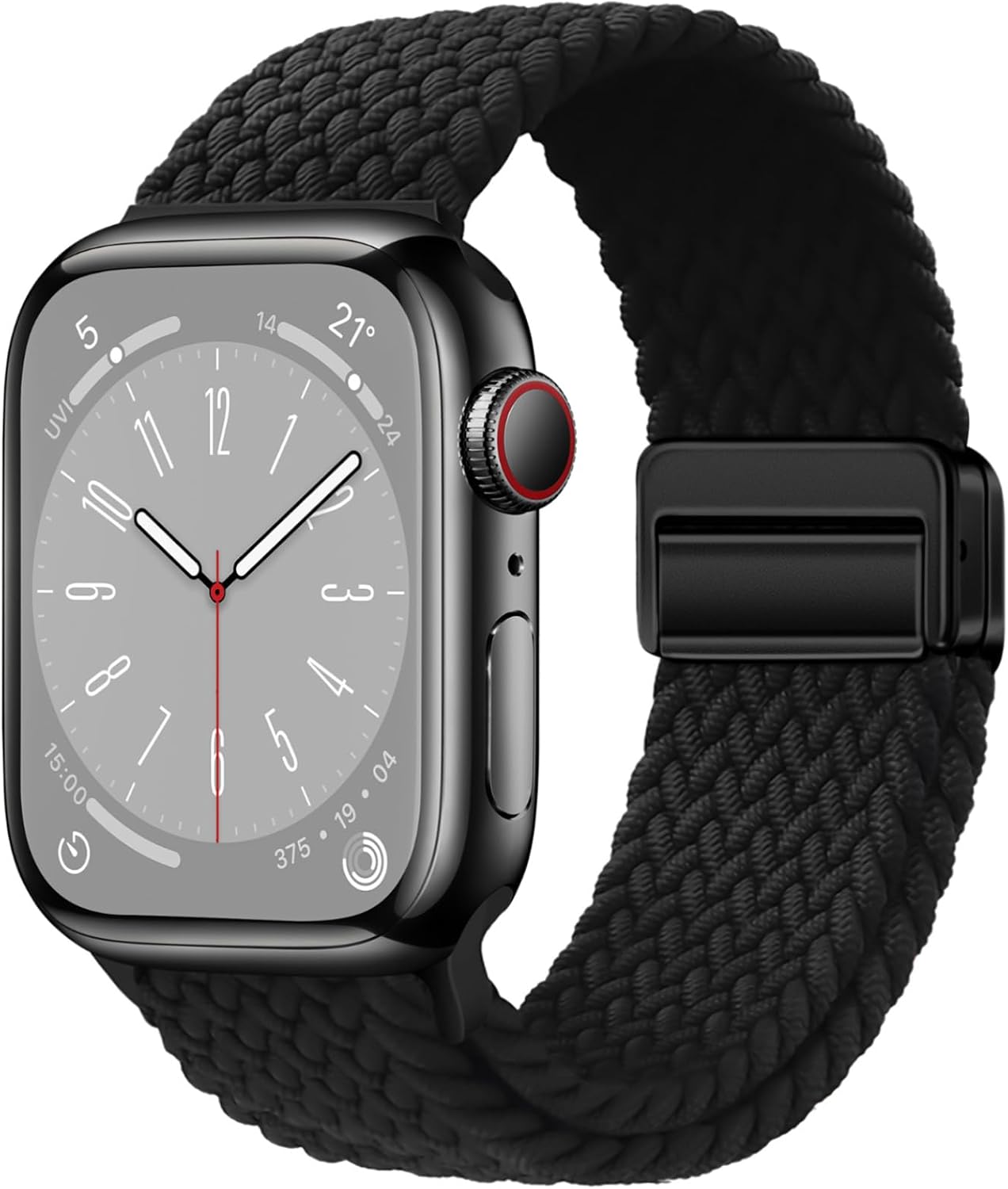 Detalle de Qimela FS129-25 Magnetic Braided Sport Loop, Stretchy Recycled Nylon Band