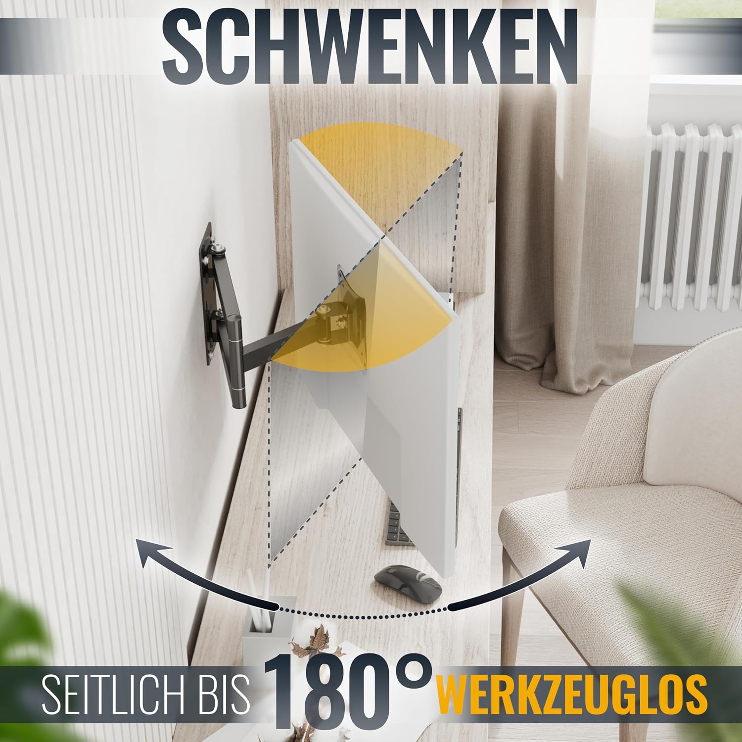 Detalle 1 de RICOO S2911 Monitorhalterung 13–34 Zoll
