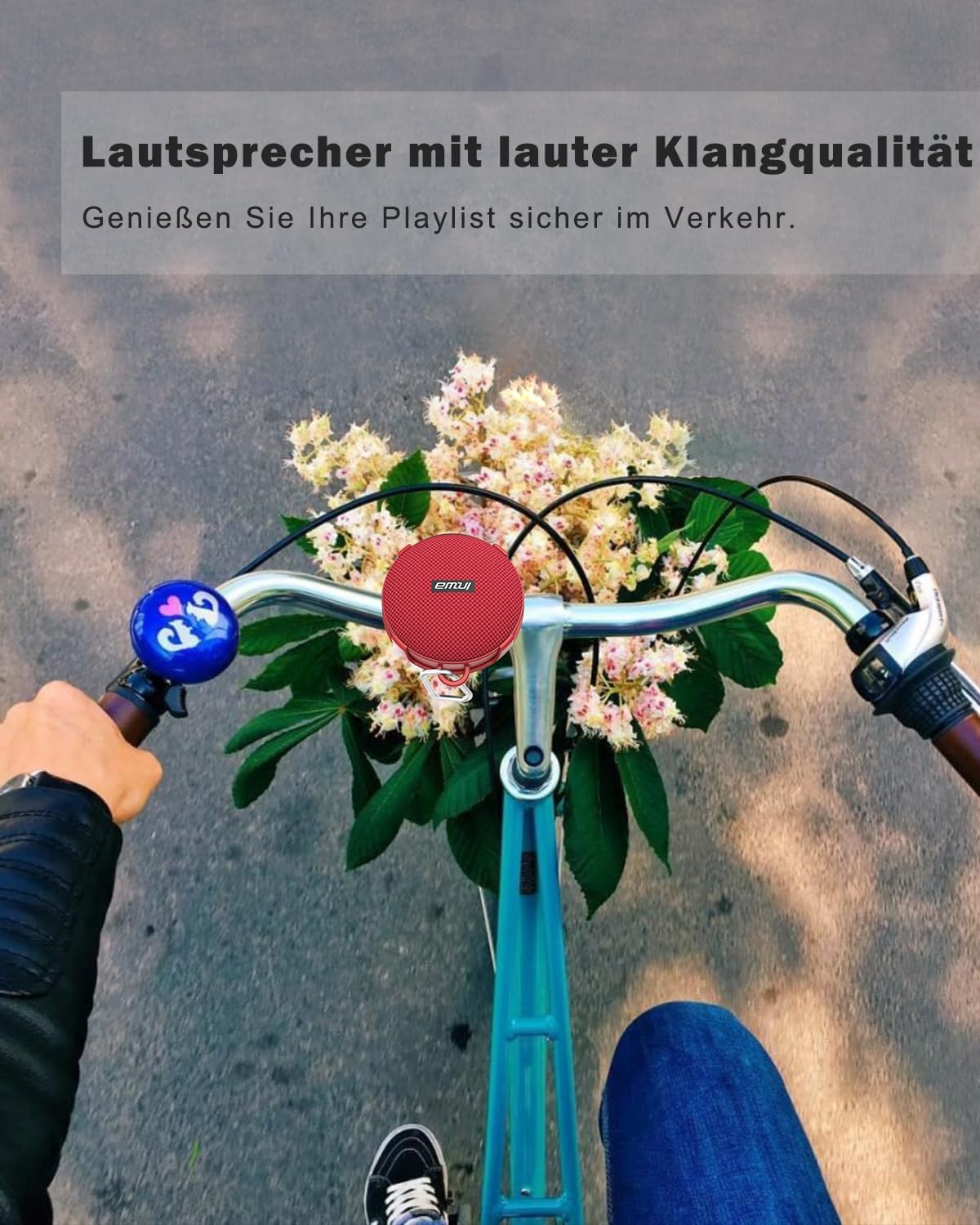 Thumbnail 1 de Inwa Bluetooth-Lautsprecher für Fahrrad – Tragbarer, wasserdichter Mini-Speaker mit Halterung, Mikrofon und erweitertem Bass