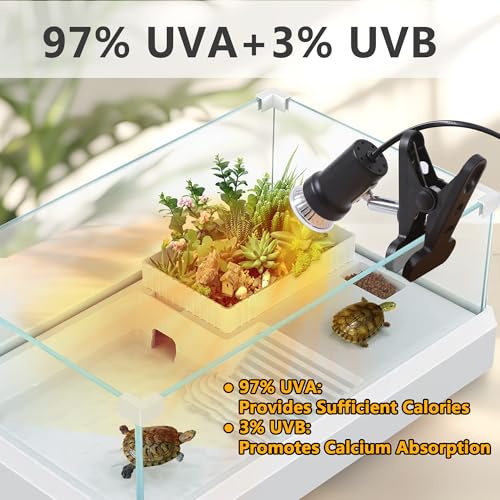 Thumbnail 1 de PewinGo Lampe chauffante pour reptiles, ampoule halogène UVA/UVB 50 W