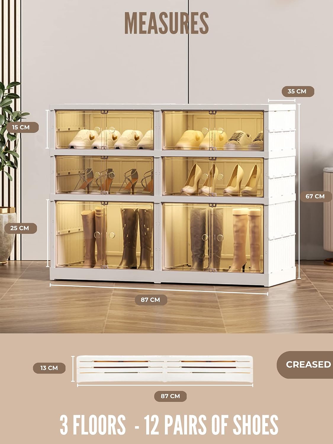 Detalle 2 de Magic Select Scarpiera Pieghevole 12 paia