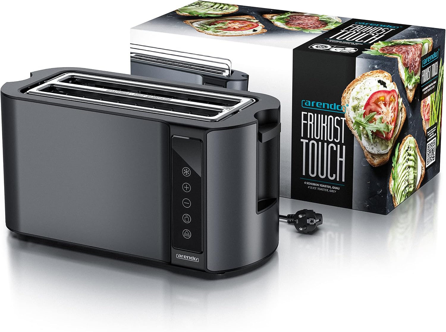 Thumbnail 6 de Arendo Edelstahl Toaster 4 Scheiben, 1500 W