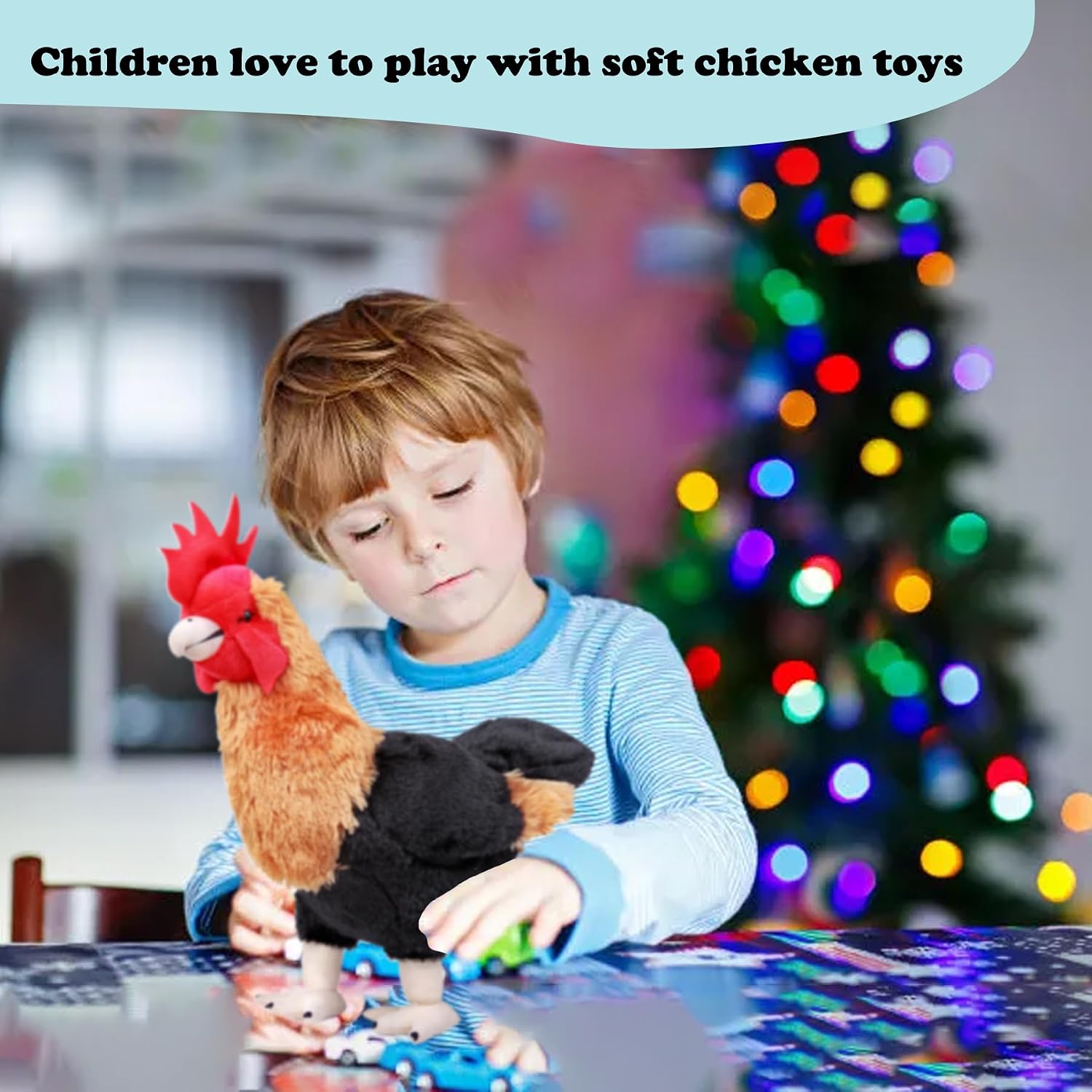 Thumbnail 4 de Lilizzhoumax 12-inch Brown Cuddy Hen Chicken Plush Toy