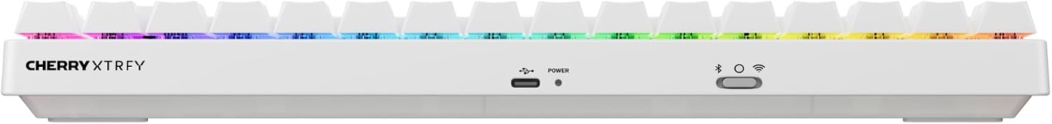 Detalle 2 de CHERRY XTRFY K33 Compact Wireless – klawiatura 75% RGB, IP54, układ FR AZERTY