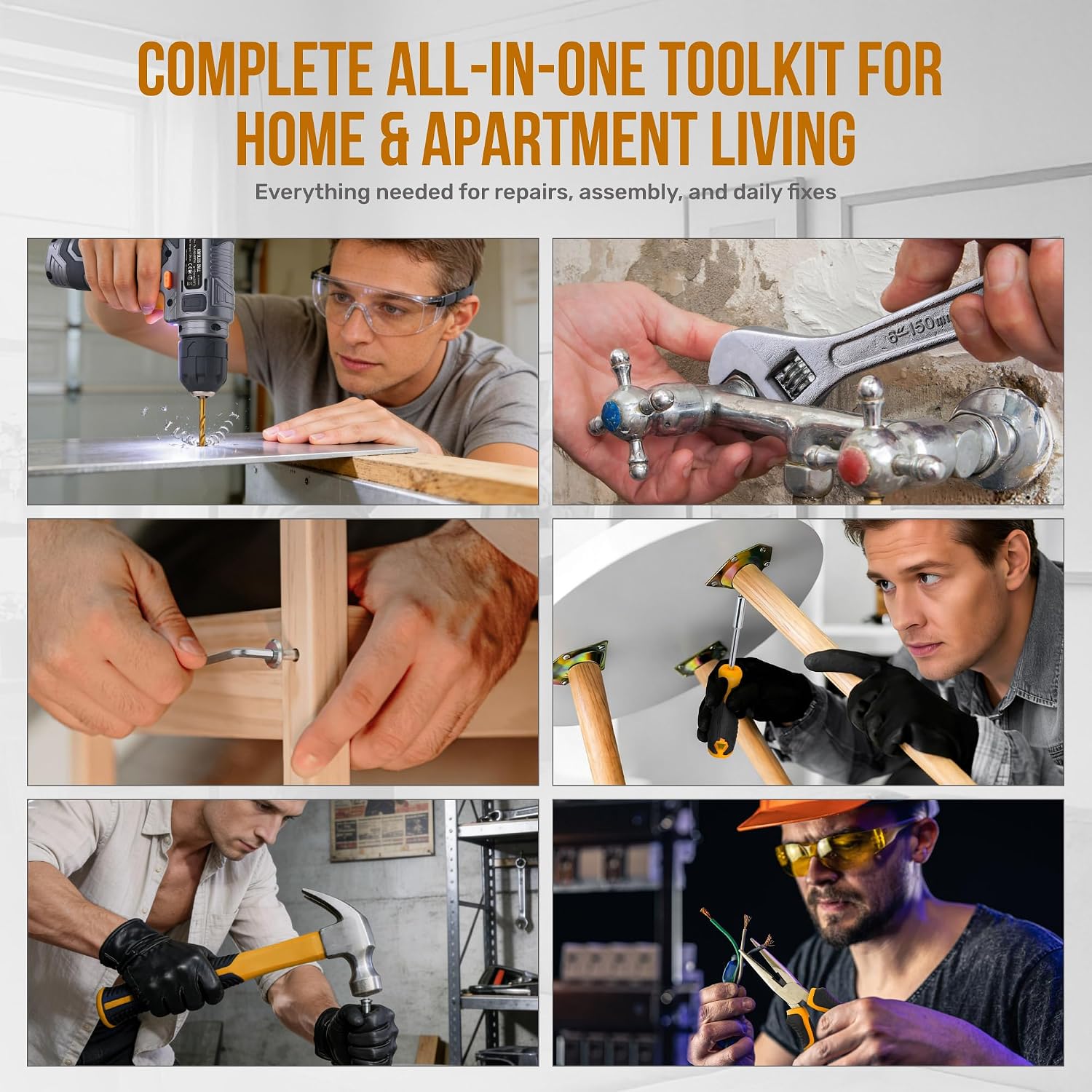 Detalle 2 de Hi-Spec DT30558GY-DE 8V Cordless Drill Tool Kit with USB Charging