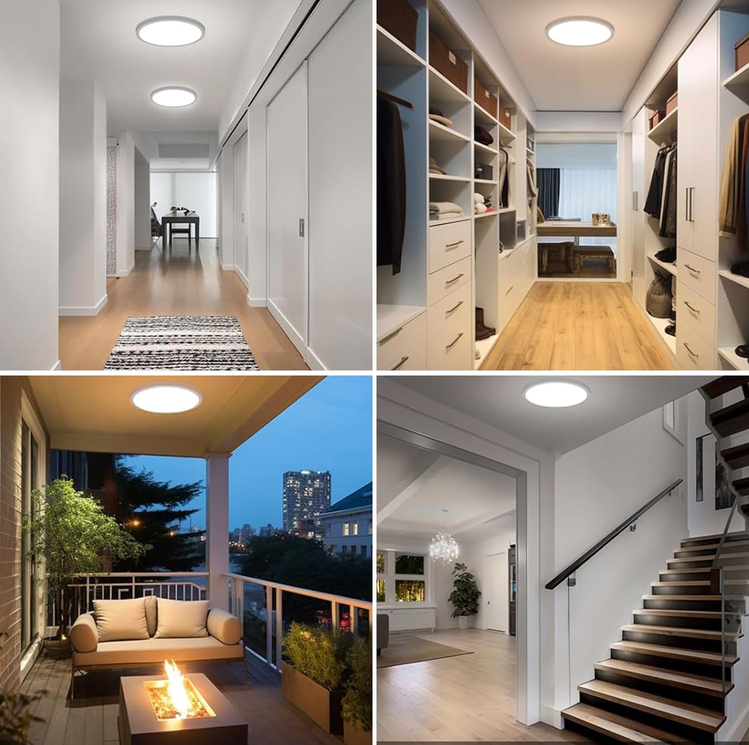 Thumbnail 6 de Taipow 30W Smart LED Ceiling Light with Remote, RGB Colour and Dimming
