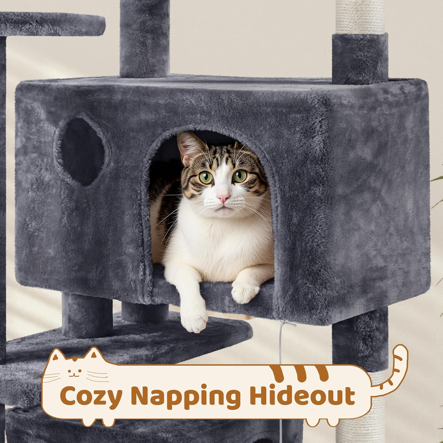 Thumbnail 6 de Yaheetech Cat Tree, 70-Inch