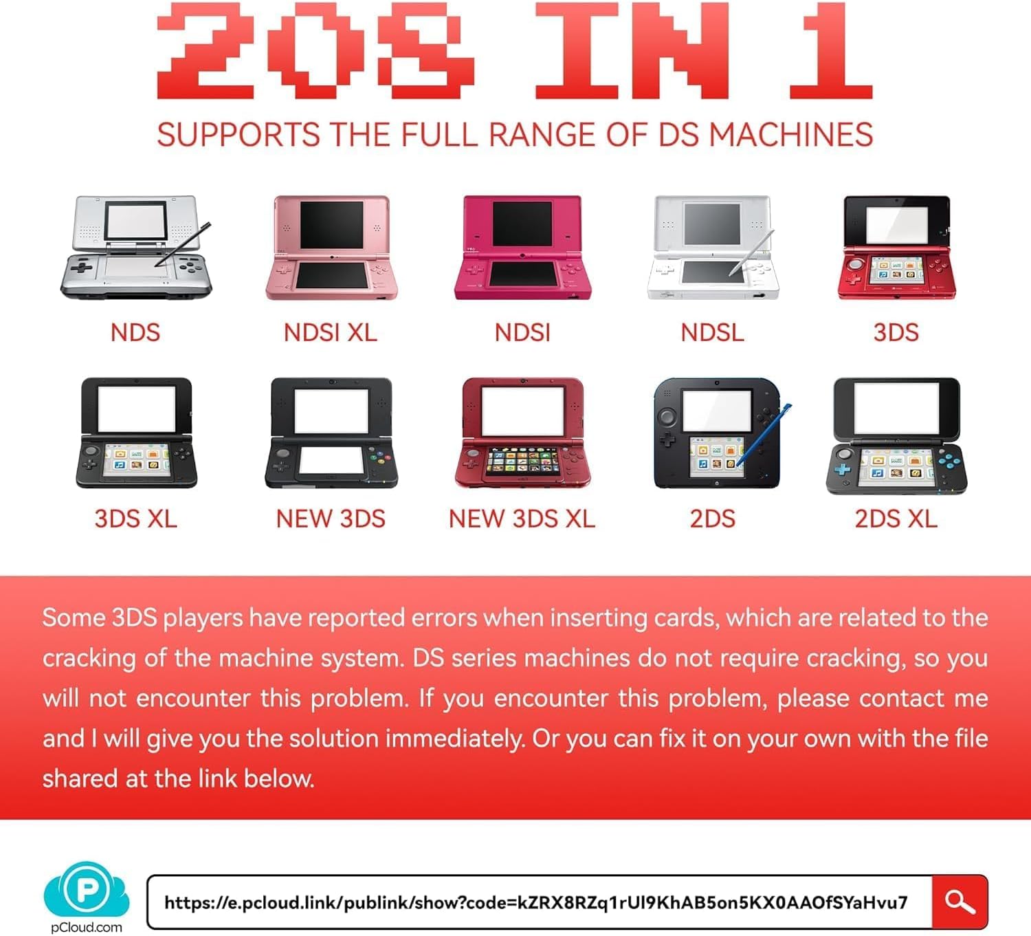 Thumbnail 5 de Effdrdfs DS Game 208 in 1 Super Combo cartridge (208 game collection)