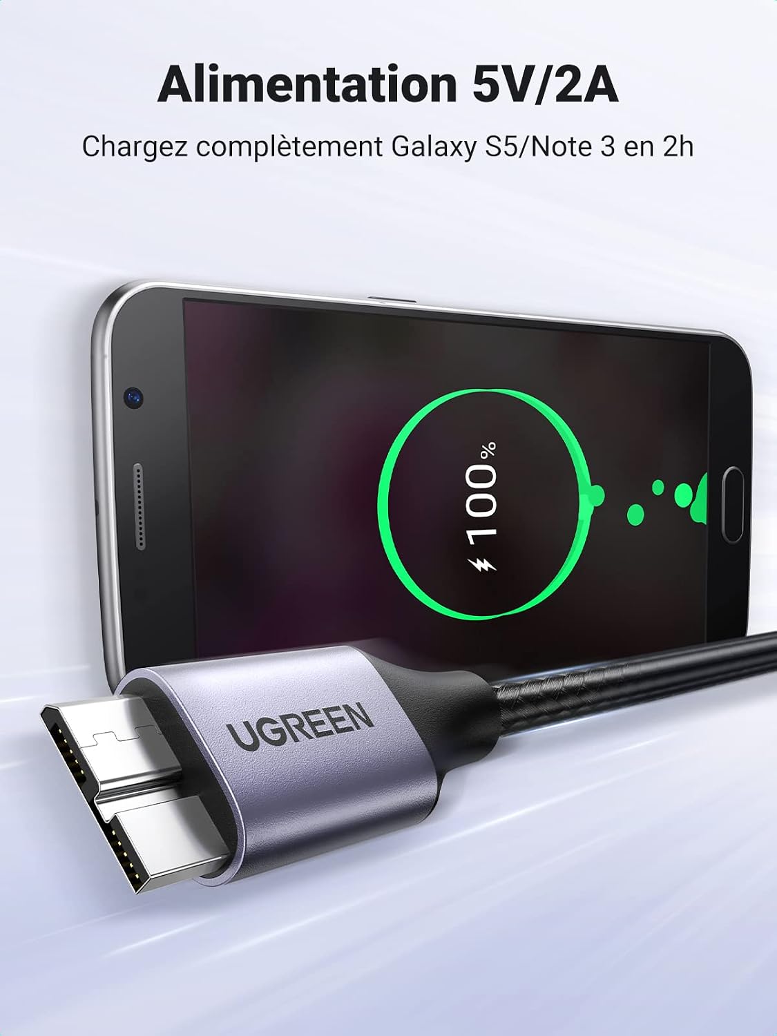 Thumbnail 2 de UGREEN Câble USB 3.0 Mâle A vers Micro B