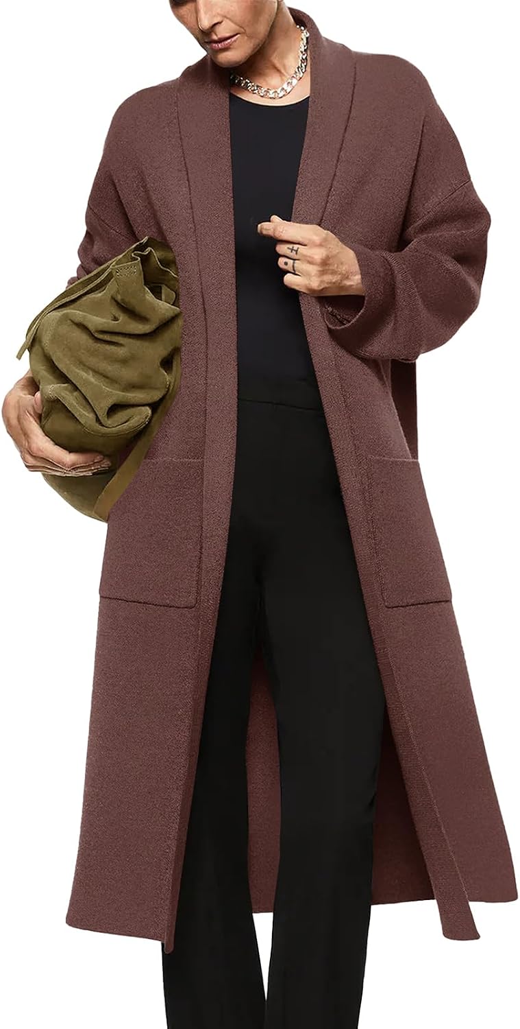 Thumbnail 5 de Long Sleeve Maxi Cardigan Oversized 1 Pocketed Sweater Coat