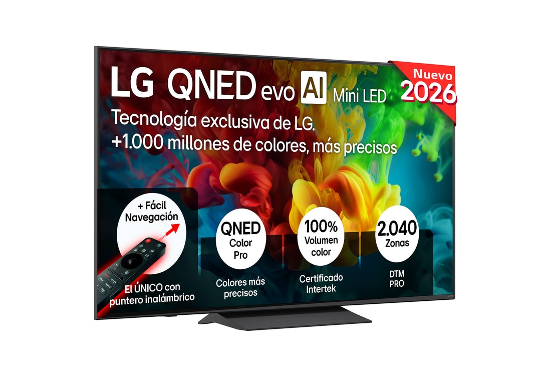 Thumbnail 1 de LG 55QNED83B6A: Smart TV QNED evo MiniLED 55 pulgadas 4K (2026)