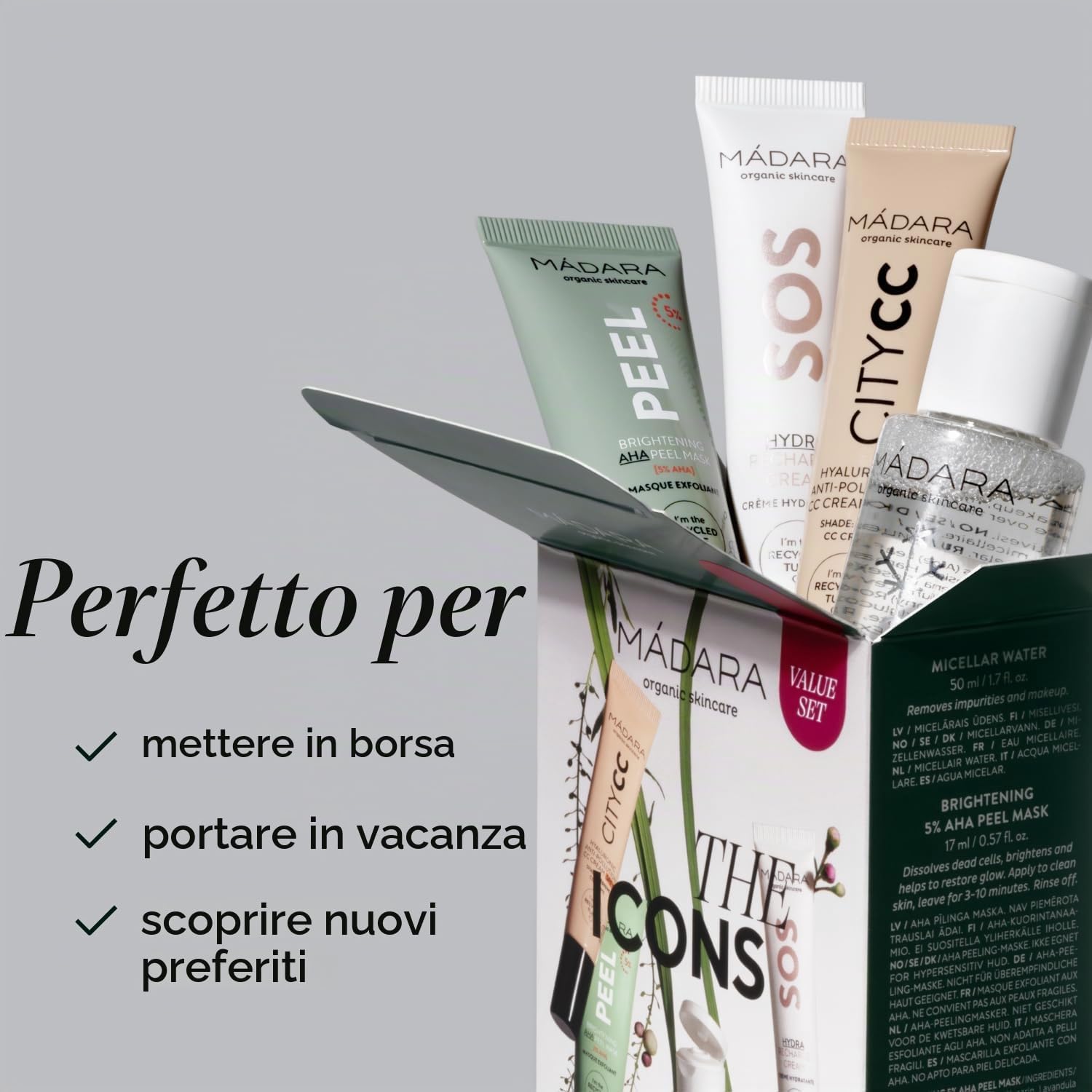 Thumbnail 4 de MÁDARA Set Regalo The Icons #Light – Scoperta e lusso nordico in un kit viaggio con i best seller