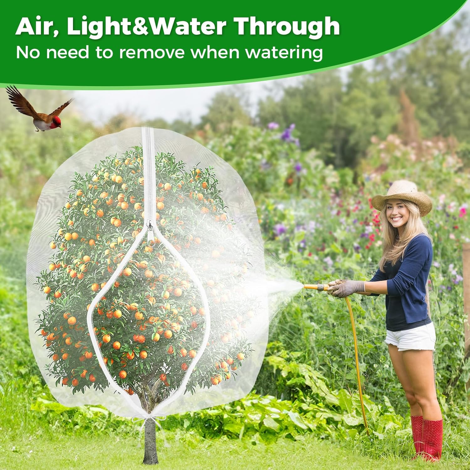 Thumbnail 2 de Fruit Trees netting bird protection 183x215cm (6x7ft) fruit protection bags