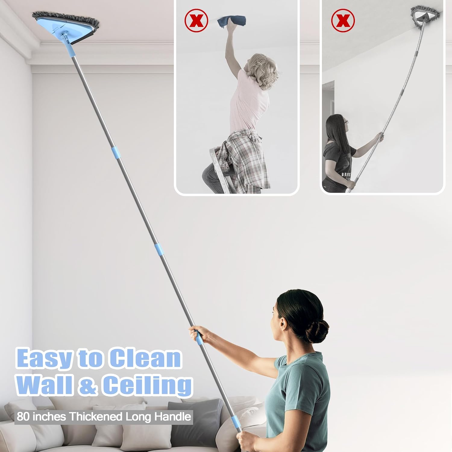 Thumbnail 1 de NEWE Wall Mop Cleaner 202 cm Handle