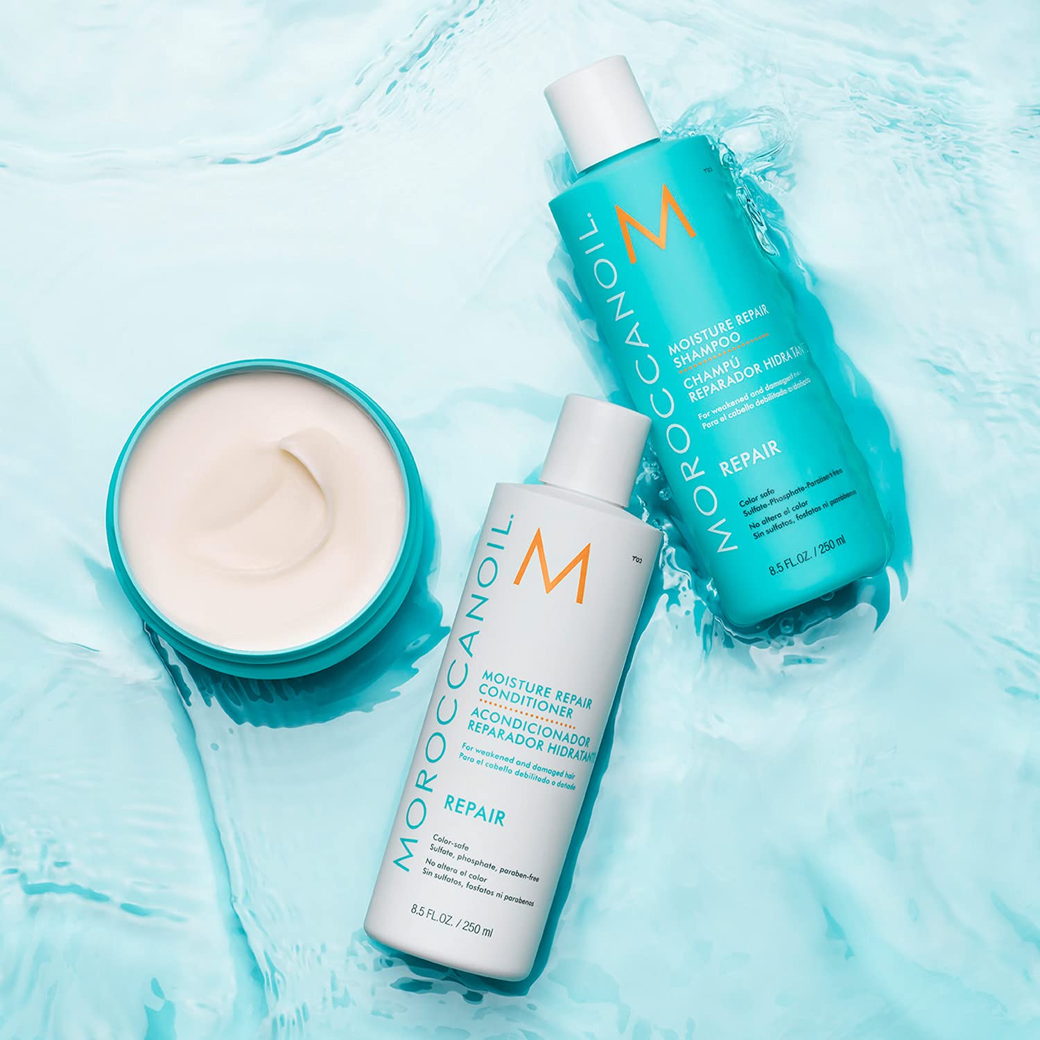 Detalle 2 de Regenerierendes Shampoo mit Arganöl, Keratinproteinen und Fettsäuren – MOROCCANOIL