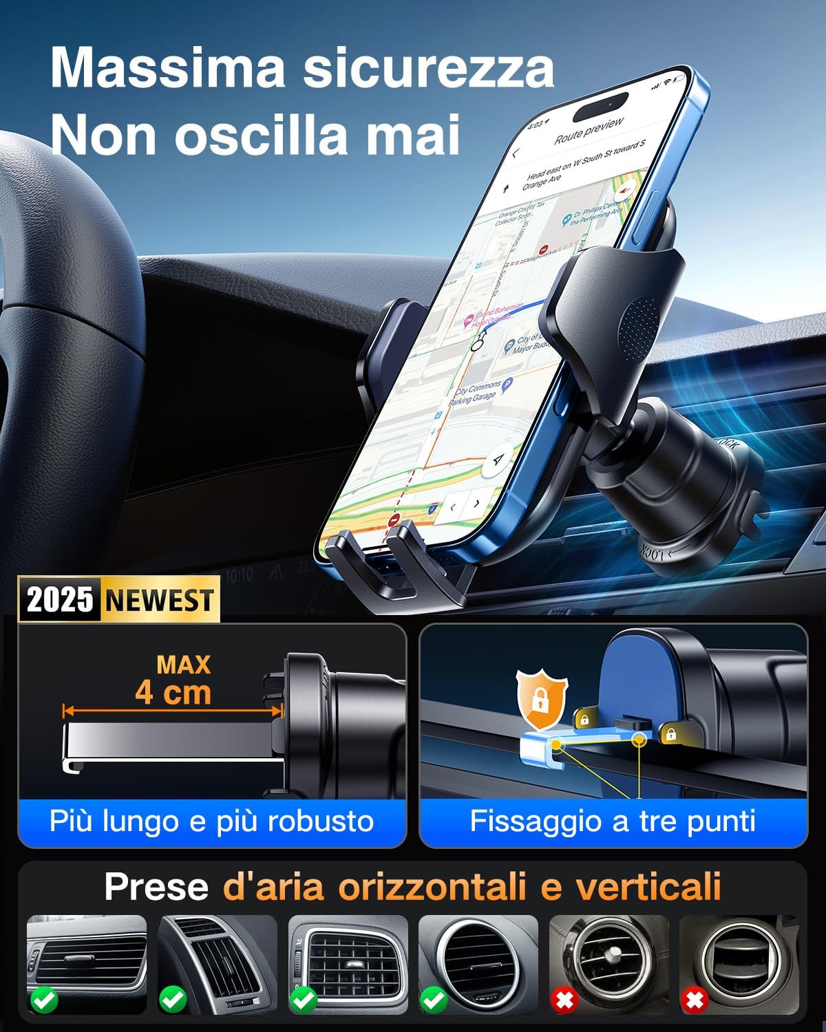 Thumbnail 5 de VANMASS 2025 Supporto per Telefono Auto 360°