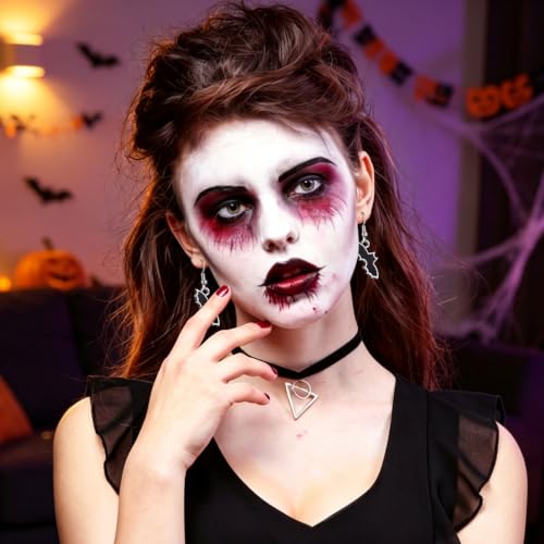 Detalle 2 de YingBiao 25 Pairs Halloween Earrings Set in Plated Alloy