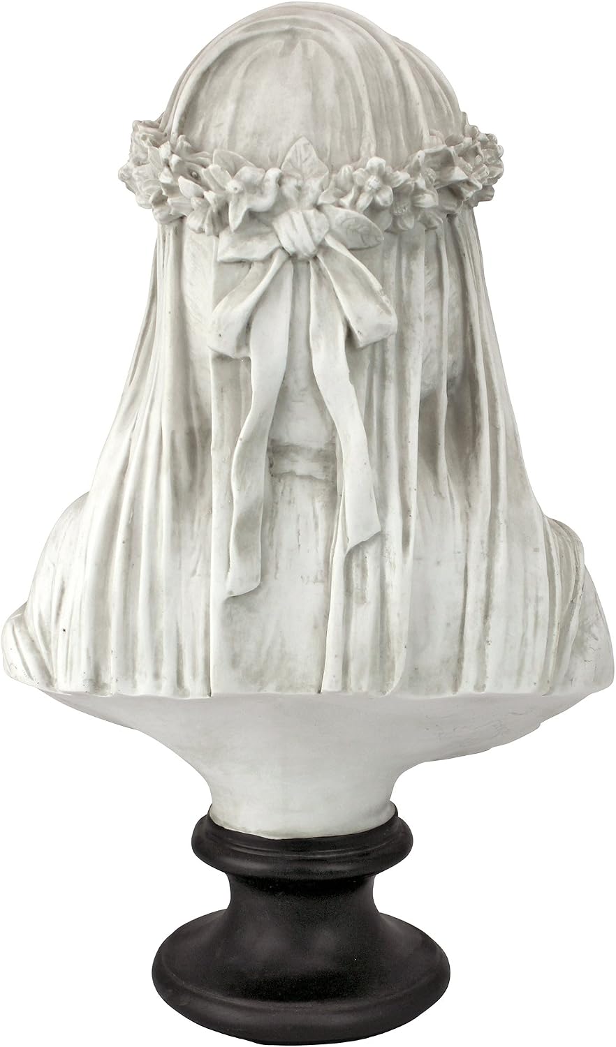 Detalle de Design Toscano NG31524 – zawoalowane popiersie panny młodej z żywicy, 35,5 cm