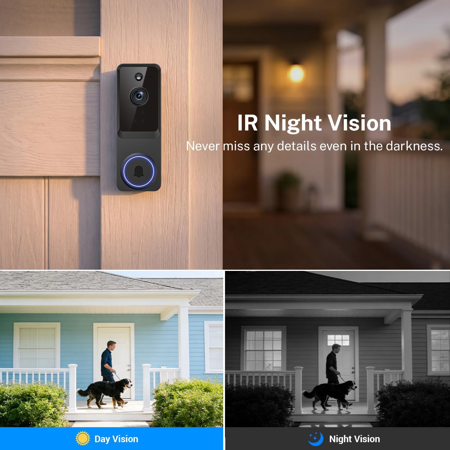 Thumbnail 6 de BoilNano 1080P Wireless Video Doorbell Camera with Chime Kit (Cloud Storage, Live View, 2-Way Talk)