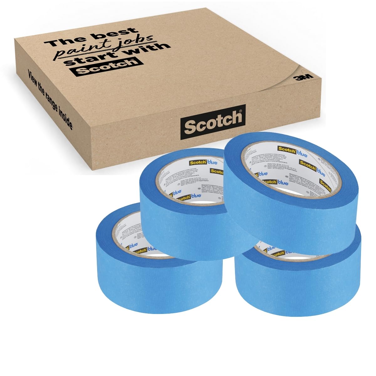 Detalle de ScotchBlue Nastro di Mascheratura Multisuperficie – 4 Rotoli (36 mm x 41 m) per Pittura e Decorazione