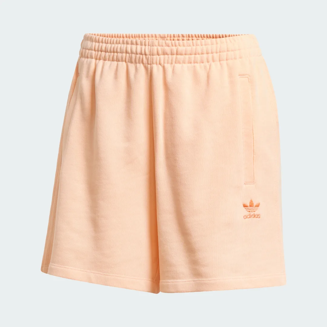 Detalle 2 de Pantalón corto Essentials French Terry de Adidas – Rosa