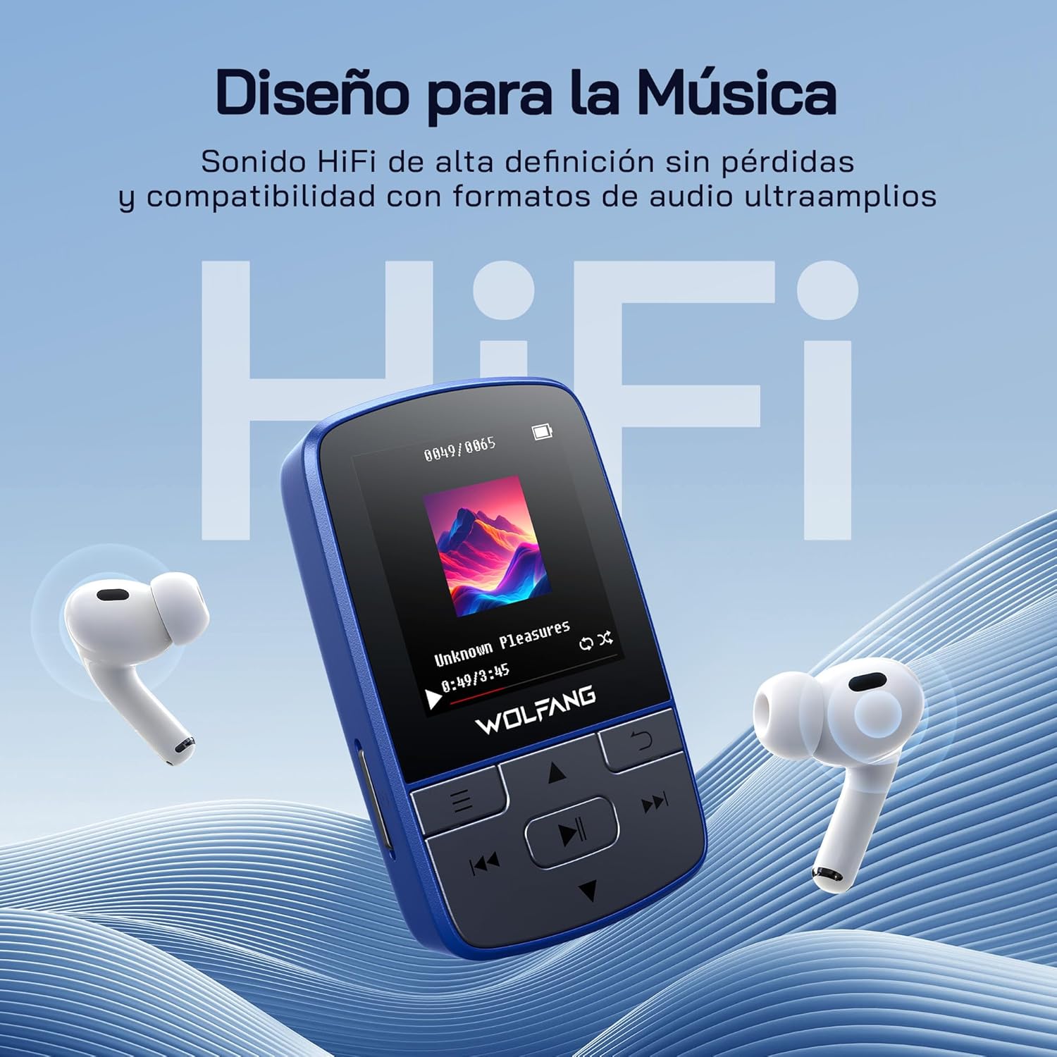 Detalle de WOLFANG WMP01 Reproductor MP3 64 GB