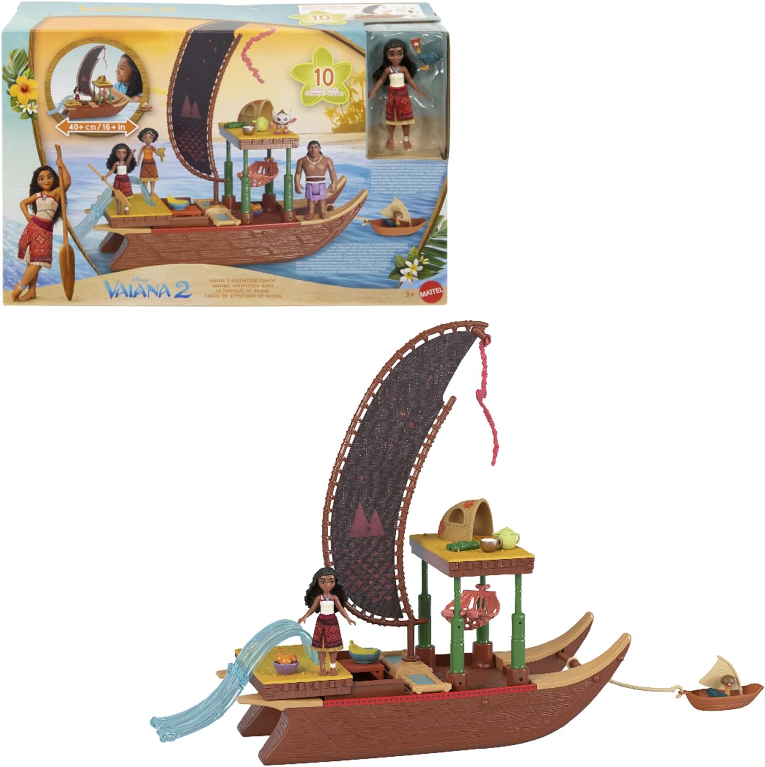 Detalle de Mattel La Pirogue Vaiana 2 60 cm
