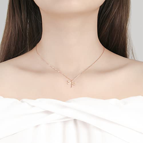 Thumbnail 7 de Meissa Libellula: Collana in Argento 925 con charm plissettato in Oro rosa — stile e significato