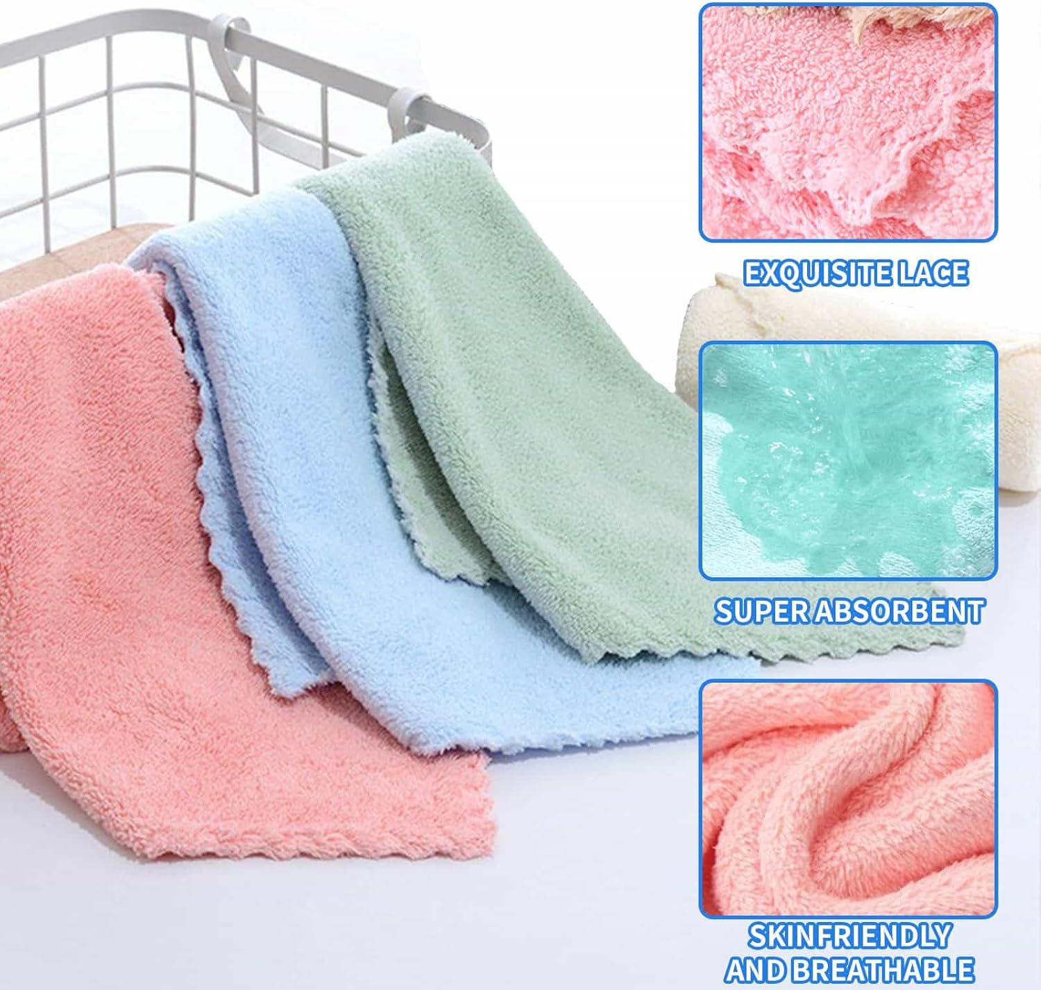 Thumbnail 3 de DYUEE Guinea Pig Fleece Blankets 12-Piece Set (35x75 cm) – Soft Cage Liners & Bedding Mats