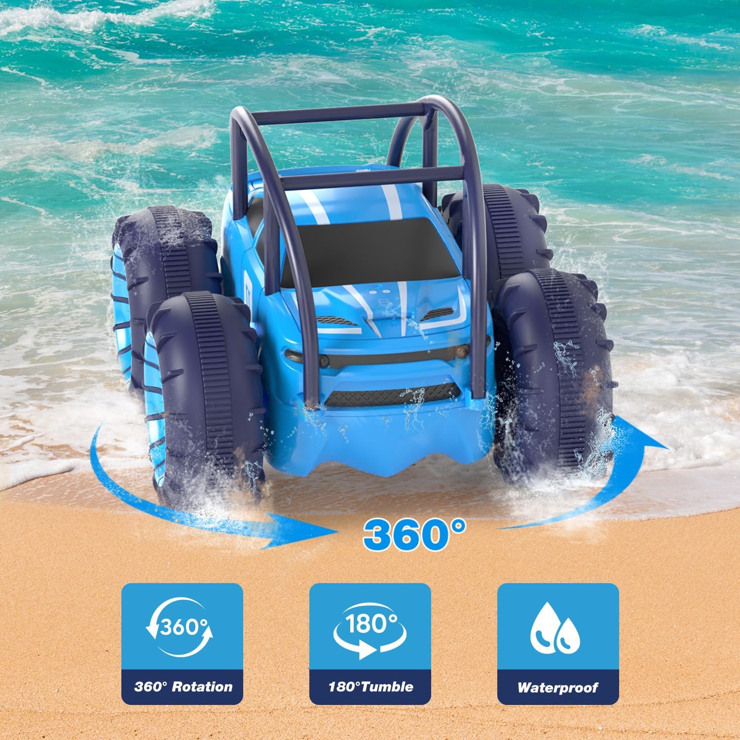 Detalle 2 de MaxTronic Amphibious RC Car 15 km/h