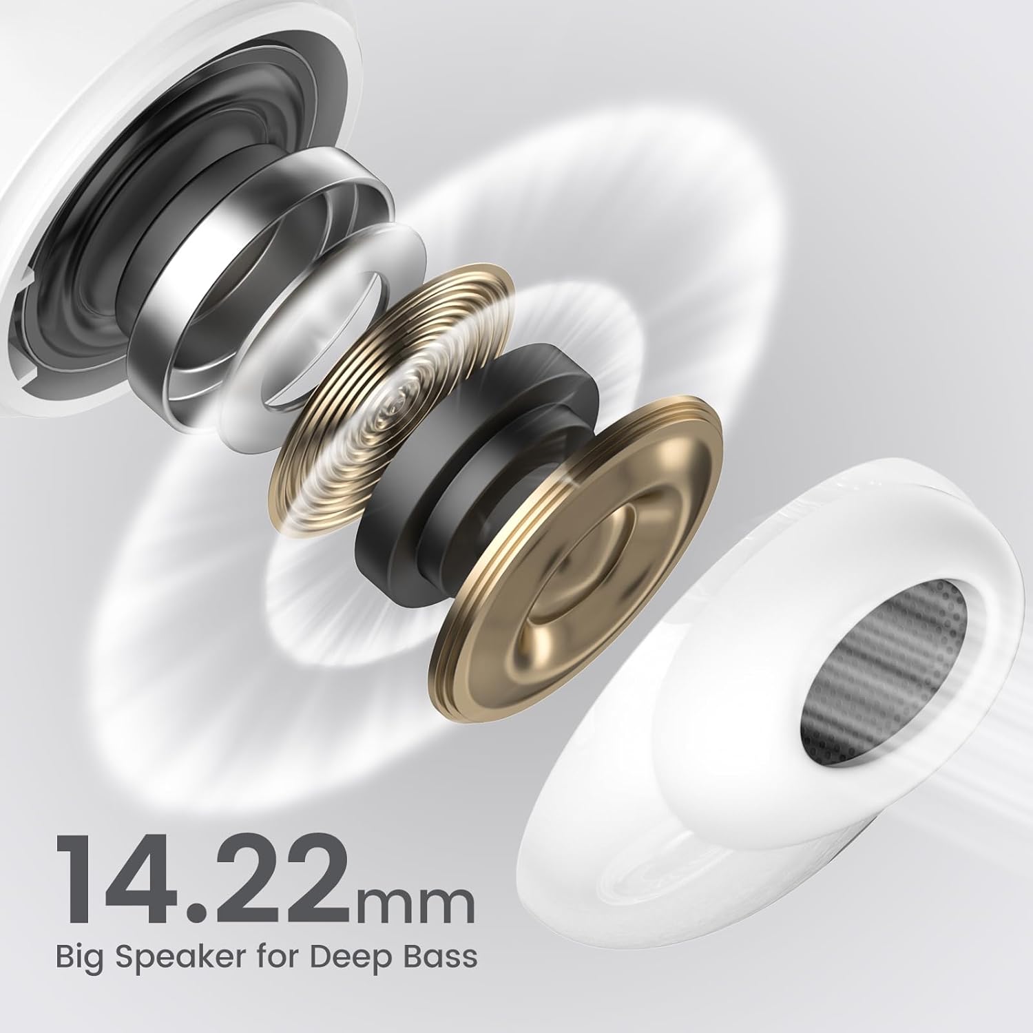Thumbnail 2 de yobola True Bluetooth 5.4 In-Ear Kopfhörer mit IPX7 für Samsung Galaxy, iPhone & Xiaomi – kabellos
