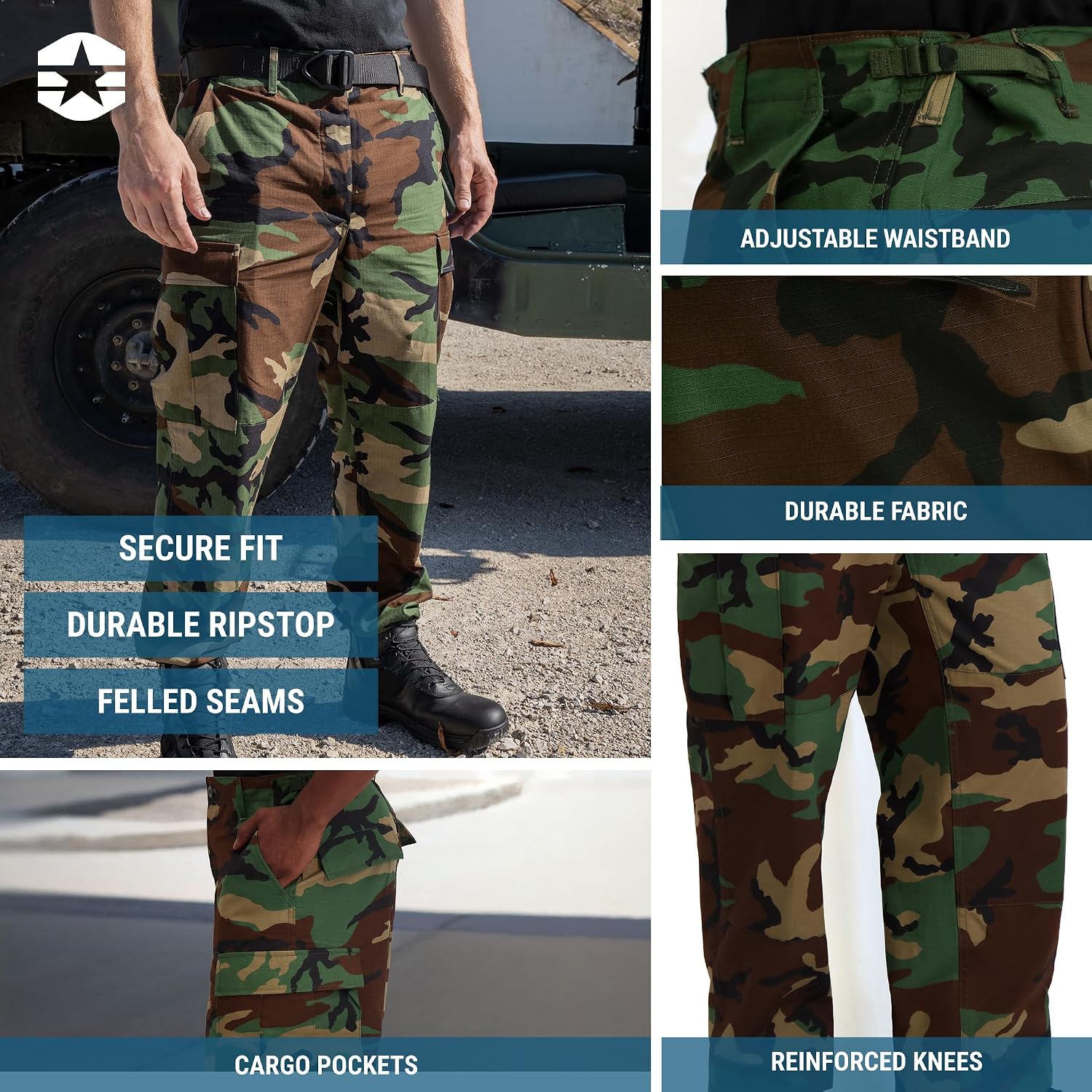 Detalle 2 de Propper F525025-uniform BDU – męskie spodnie z sześcioma kieszeniami