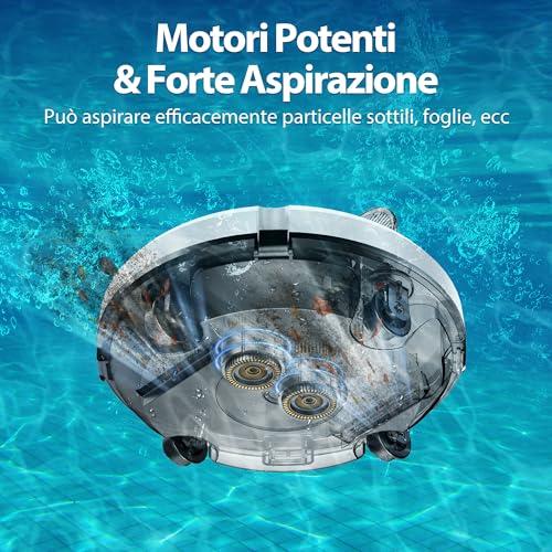 Thumbnail 2 de Vozascly (2026 Nuovo) S1 Robot Piscina Fuori Terra – Batteria Doppia Azionamento, Autonomia 130 min