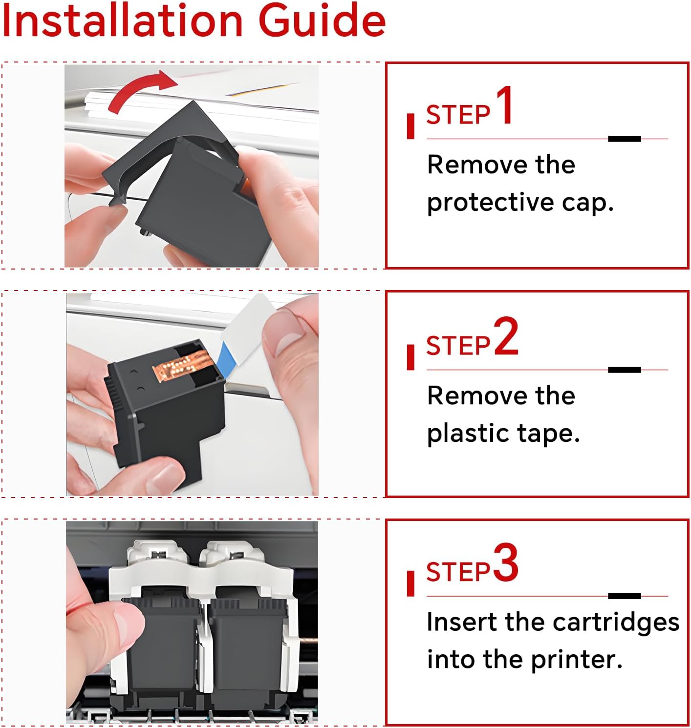 Detalle de Kimveway PG-275XL CL-276XL Combo Pack Ink Cartridges, Black and Colour
