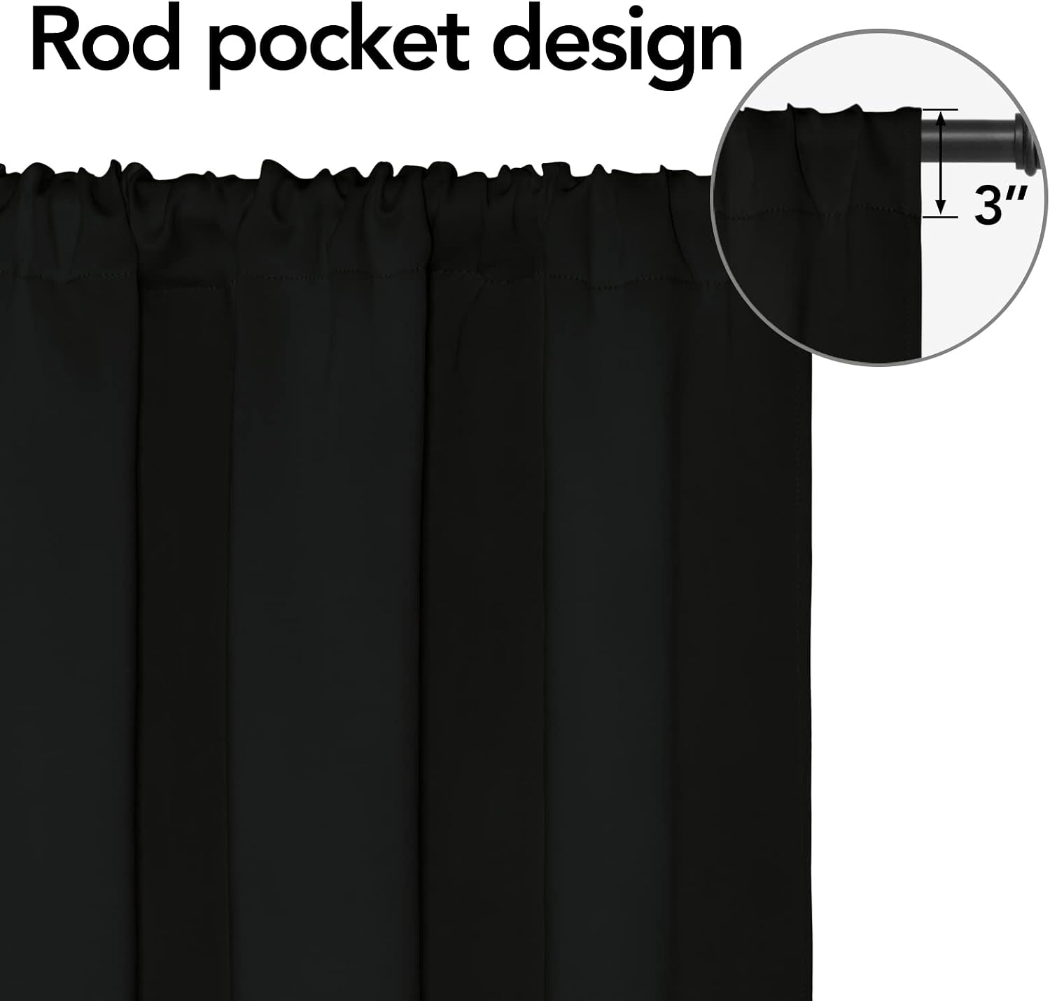 Detalle 2 de Easy-Going Blackout Curtains 52x84 in