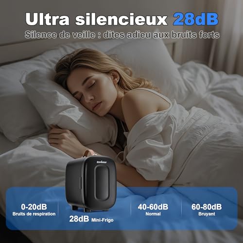 Detalle de Enventor Mini Frigo 4L — refroidissement et chauffage nomade, 12V/230V, Noir