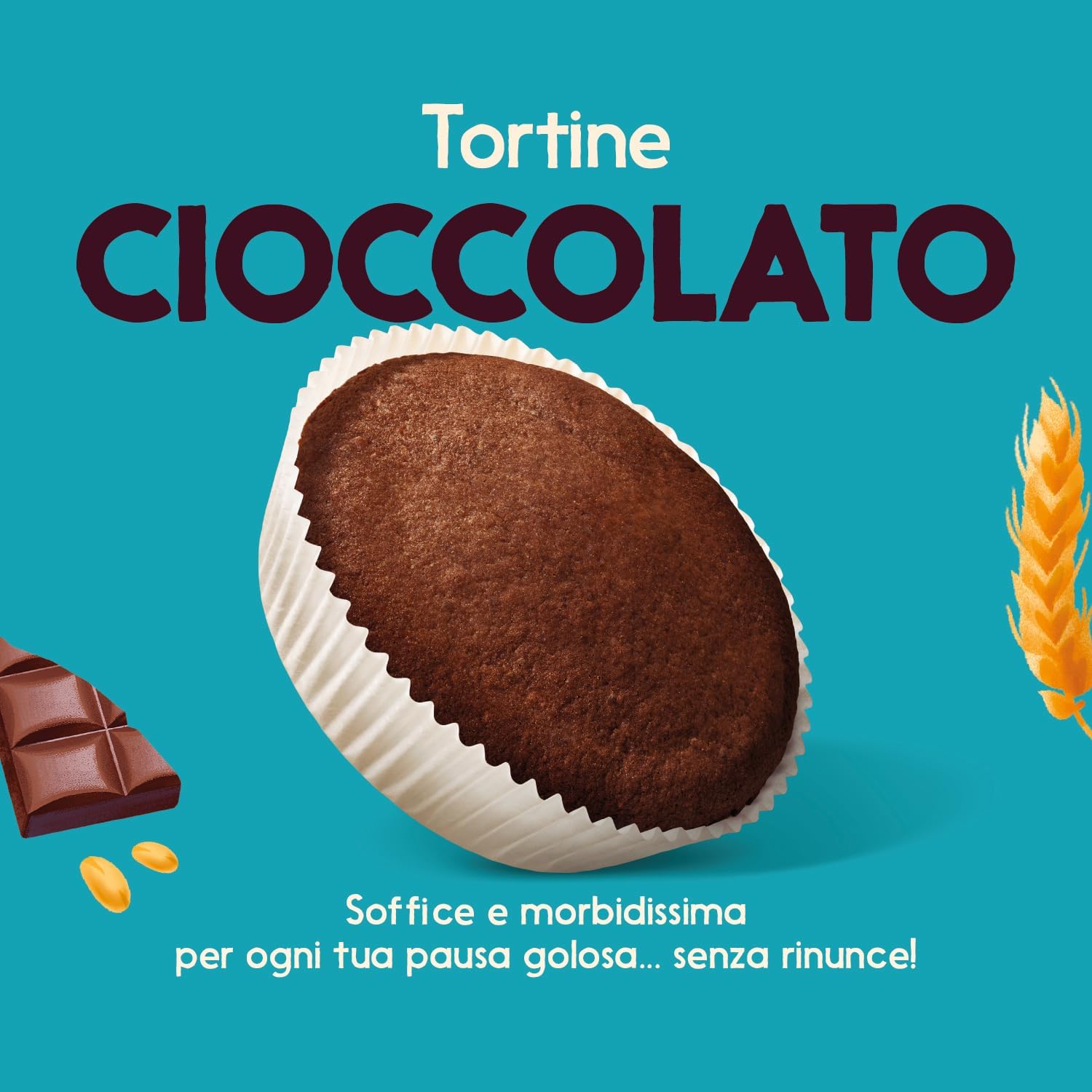 Detalle de Misura Tortine al Cioccolato Privolat – Senza Latte e Uova, confezione da 240 g