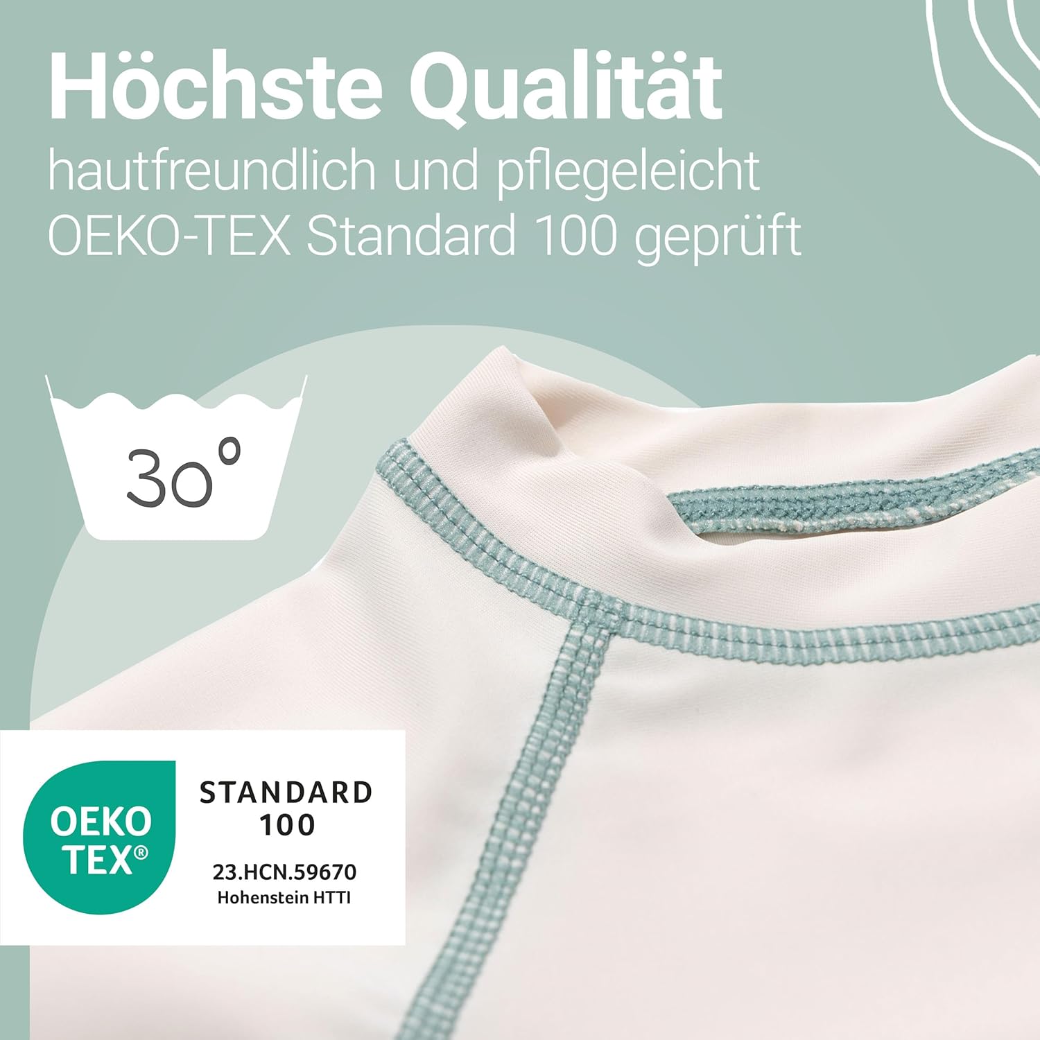 Thumbnail 3 de LaLoona Baby UV Schutz Badeset – Lange Badehose & Schwimmshirt mit UPF 80+