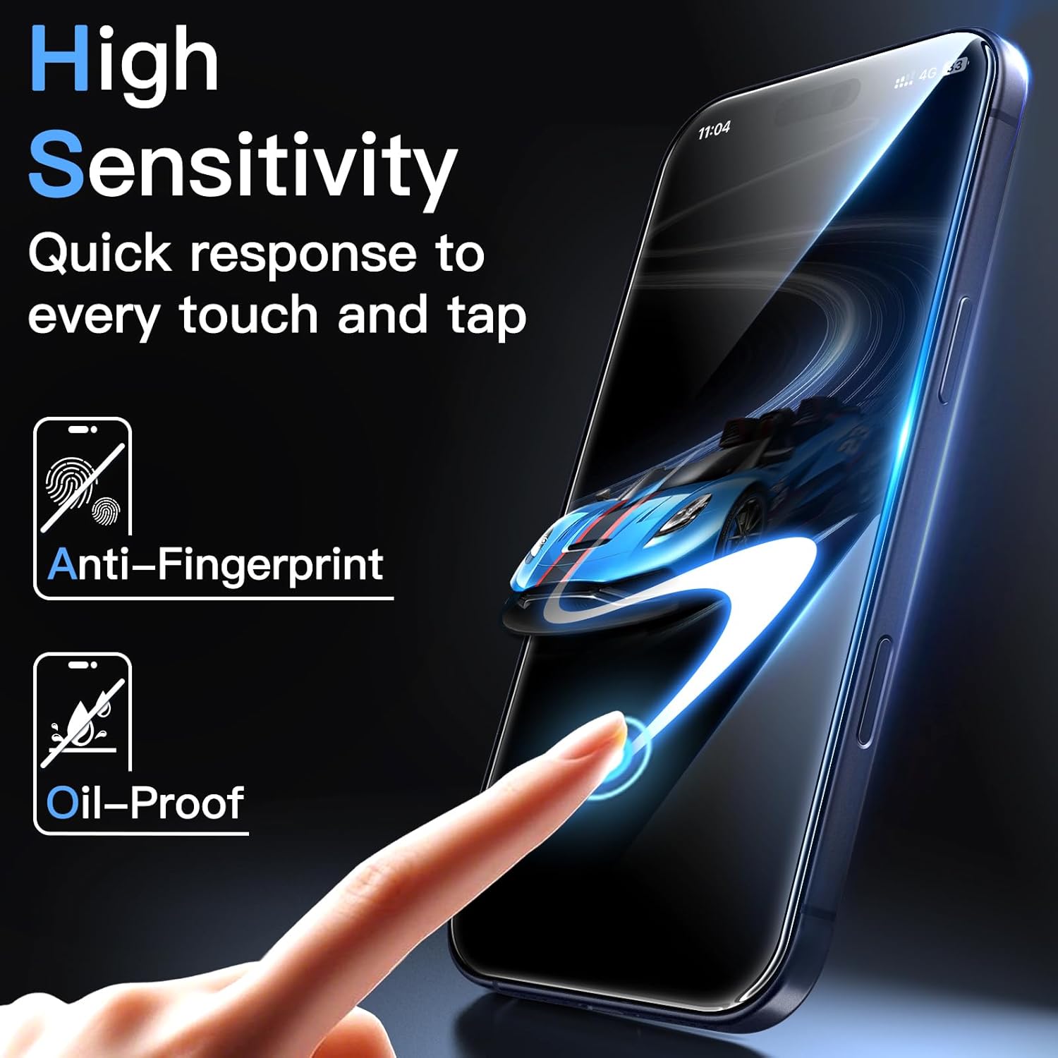 Thumbnail 5 de JETech iPhone 17 Pro 6.3-inch screen protector 3-pack