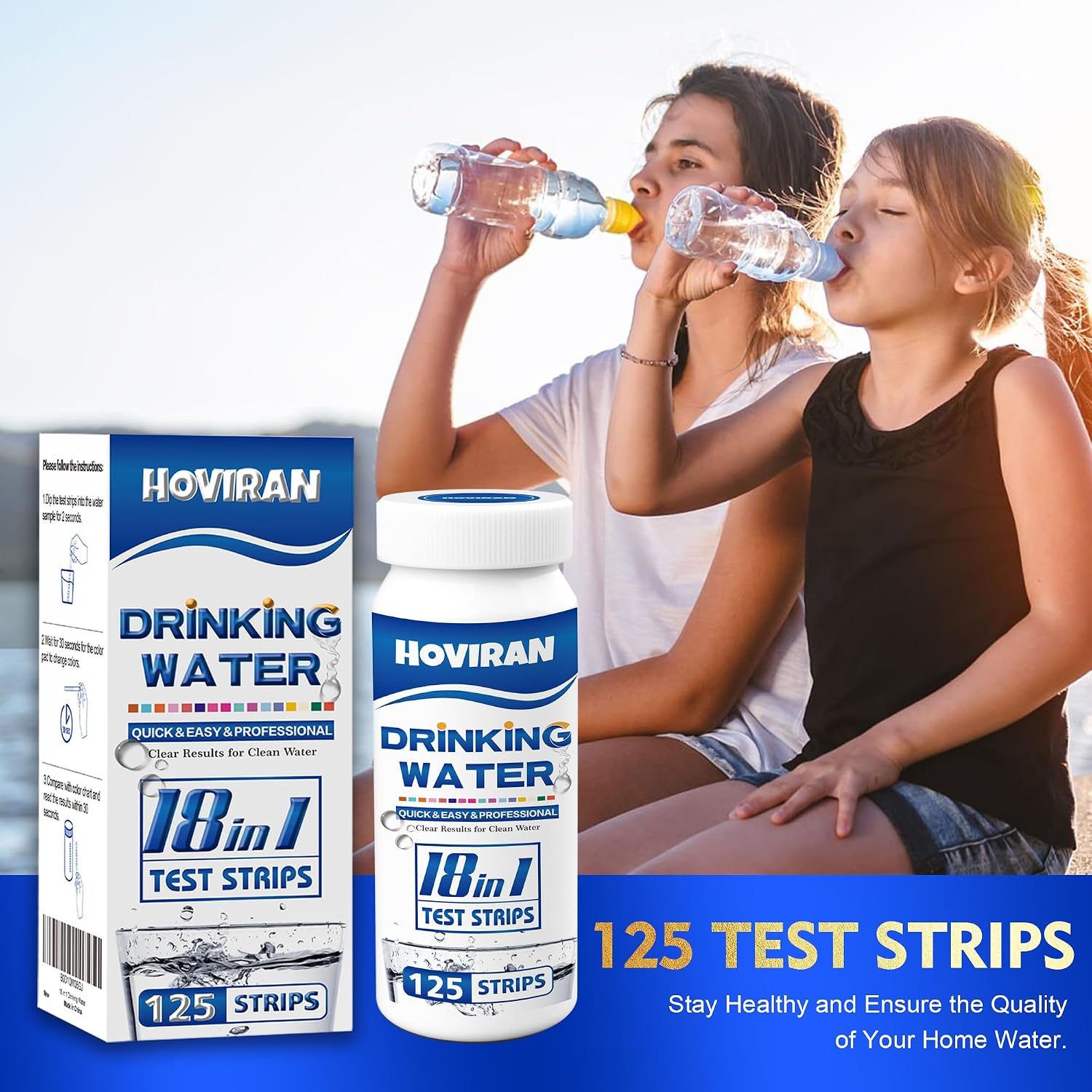 Thumbnail 1 de Water Testing Kits for Drinking Water – 18‑in‑1 125‑Strip Home Test Kit