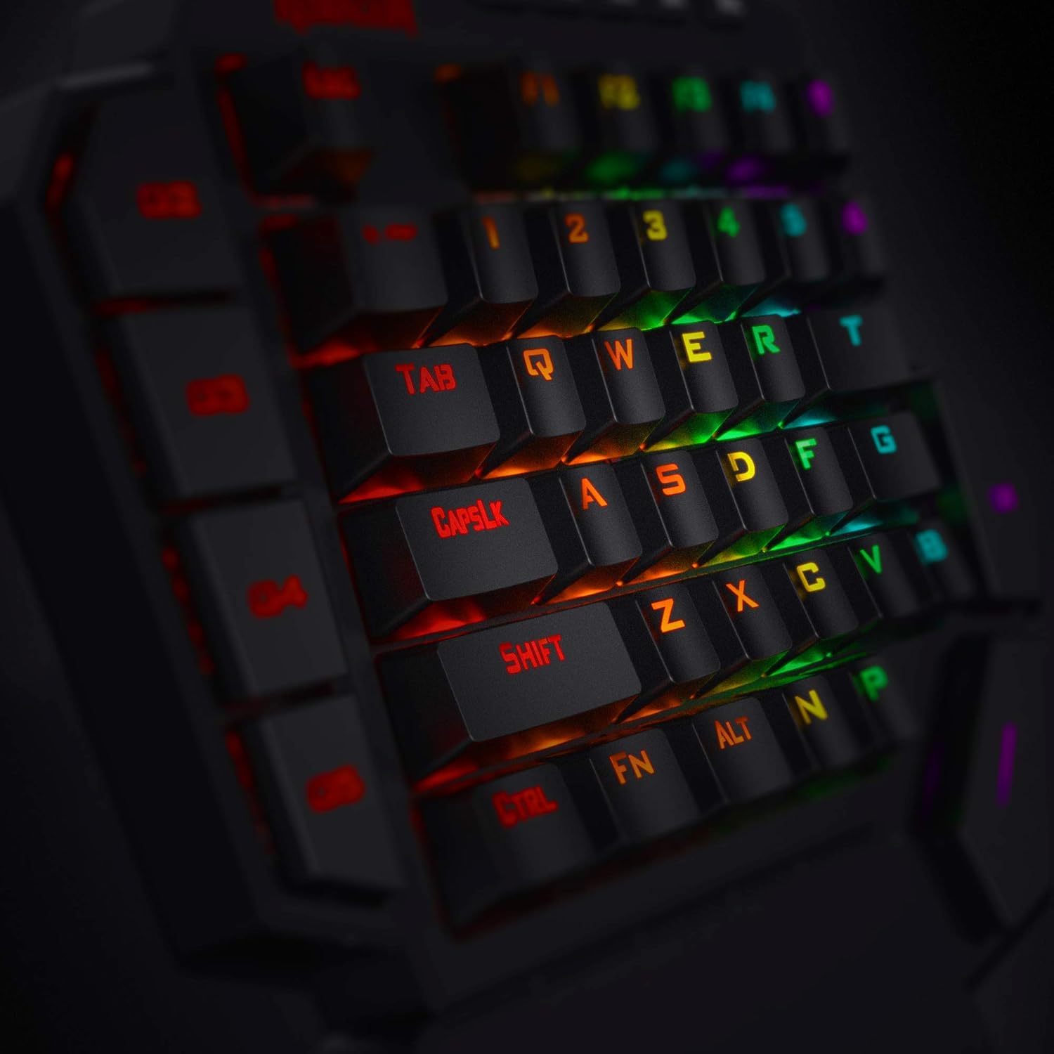 Thumbnail 5 de Redragon K585 DITI: tastiera meccanica RGB a una mano cablata USB-C con 7 tasti macro e poggiapolsi staccabile