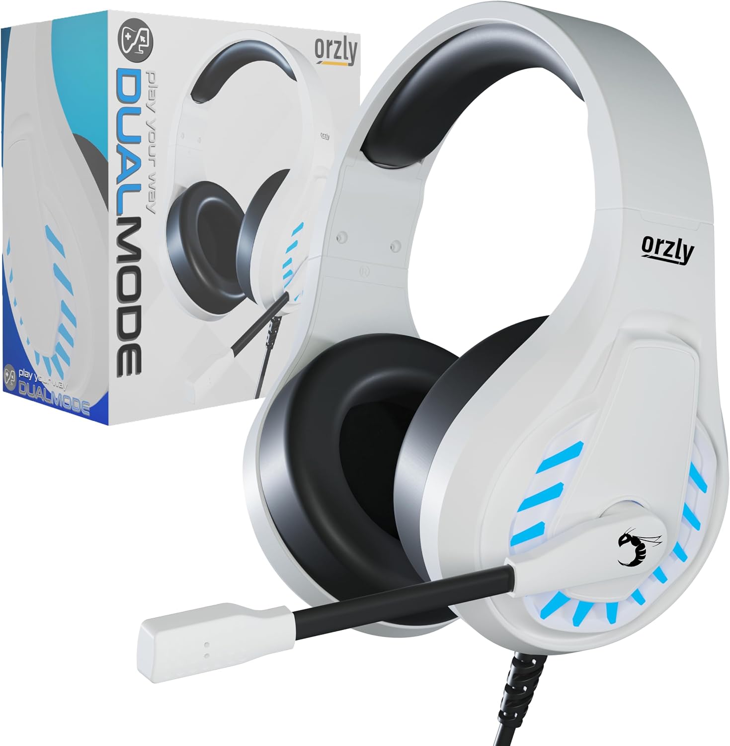 Detalle de Orzly RXH-30 Siberia Edition wired gaming headset with noise-cancelling mic