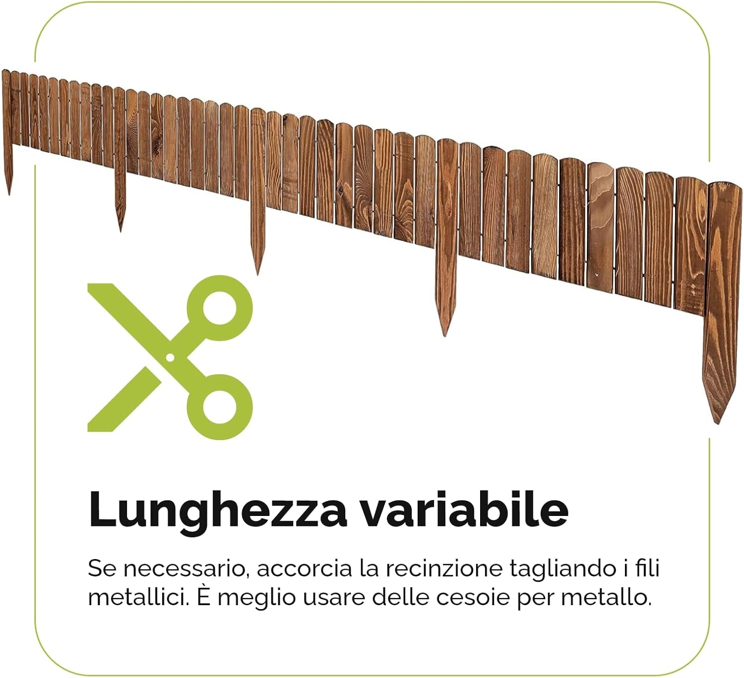 Thumbnail 3 de Garronda Rollborder in legno flessibile GD-0046 marrone scuro, 200 cm, altezza 20 cm