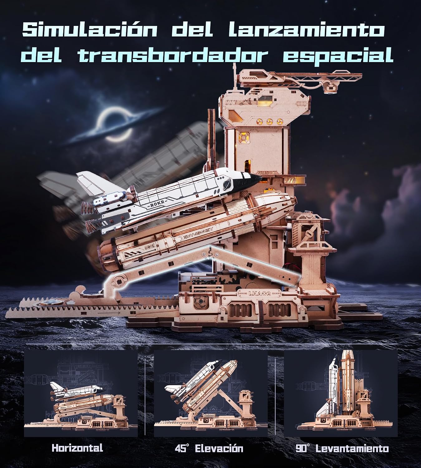 Detalle de ROKR Puzzle 3D Transbordador Espacial LKA02 🚀
