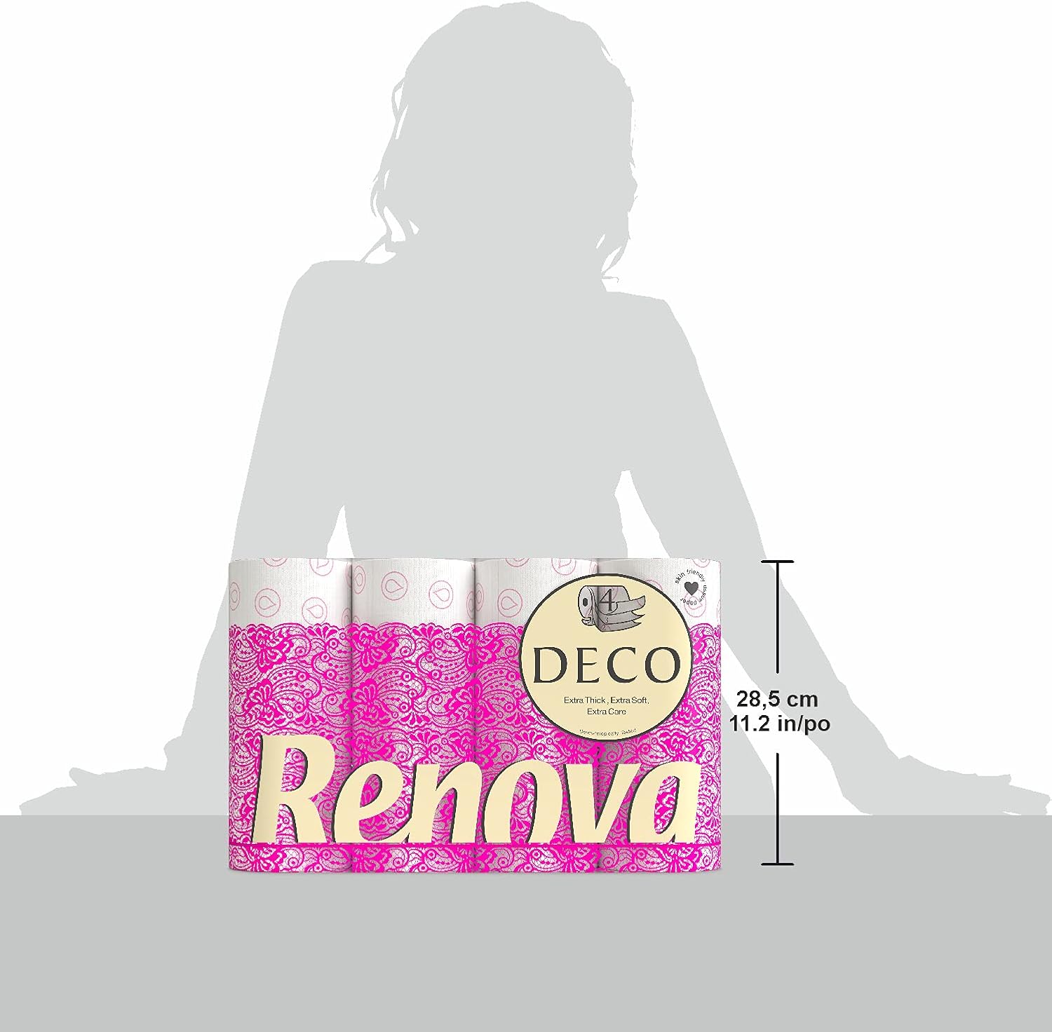 Thumbnail 10 de Renova Papel Higiénico 4 Capas Blanco Perfumado, 12 Rollos 🧻
