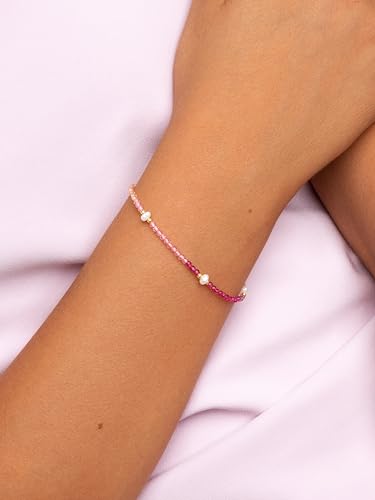 Detalle 2 de SINGULARU Pulsera Dye Pearls Colors 16+3 cm 💍