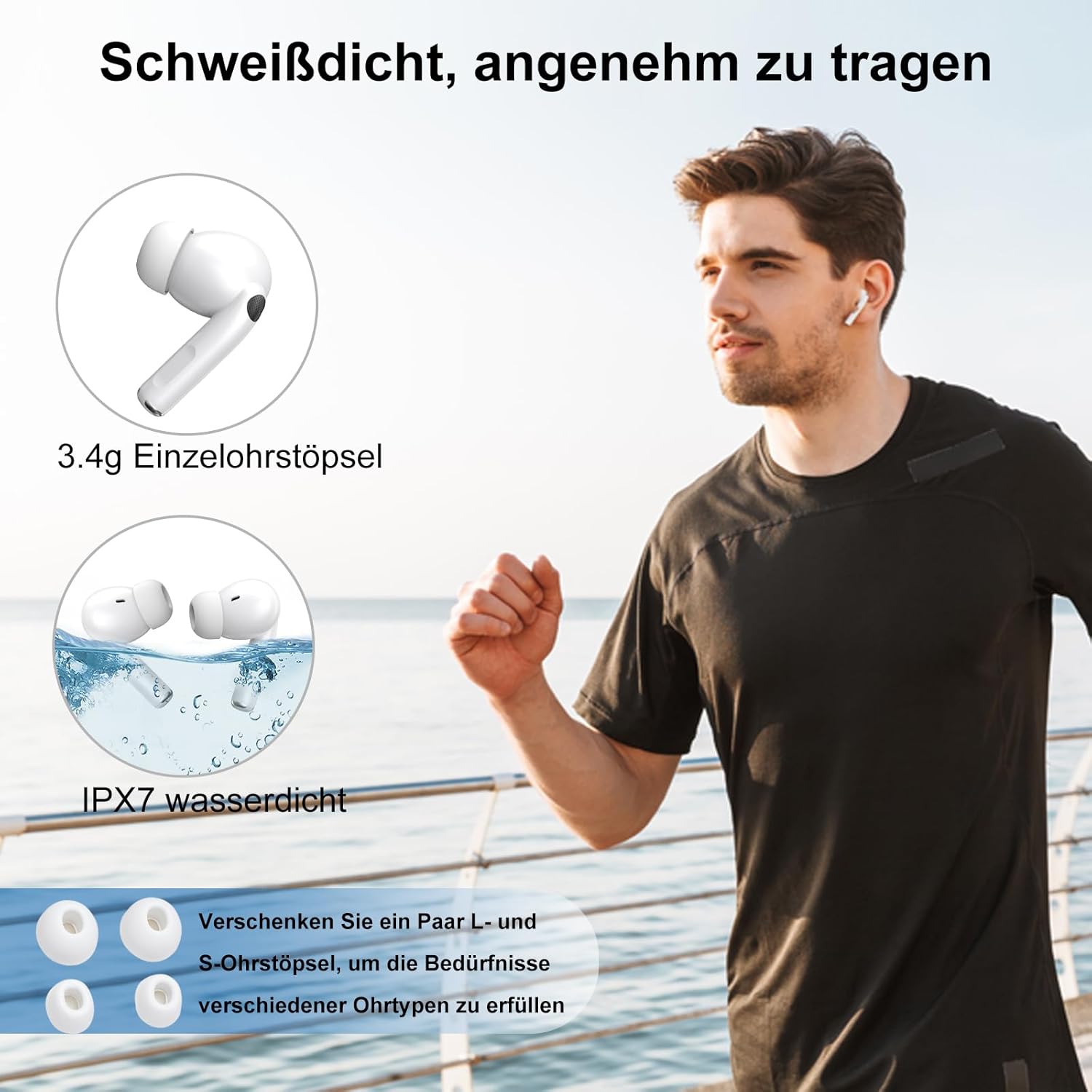 Thumbnail 5 de Bluetooth Kopfhörer 2025 mit Touchscreen und ANC