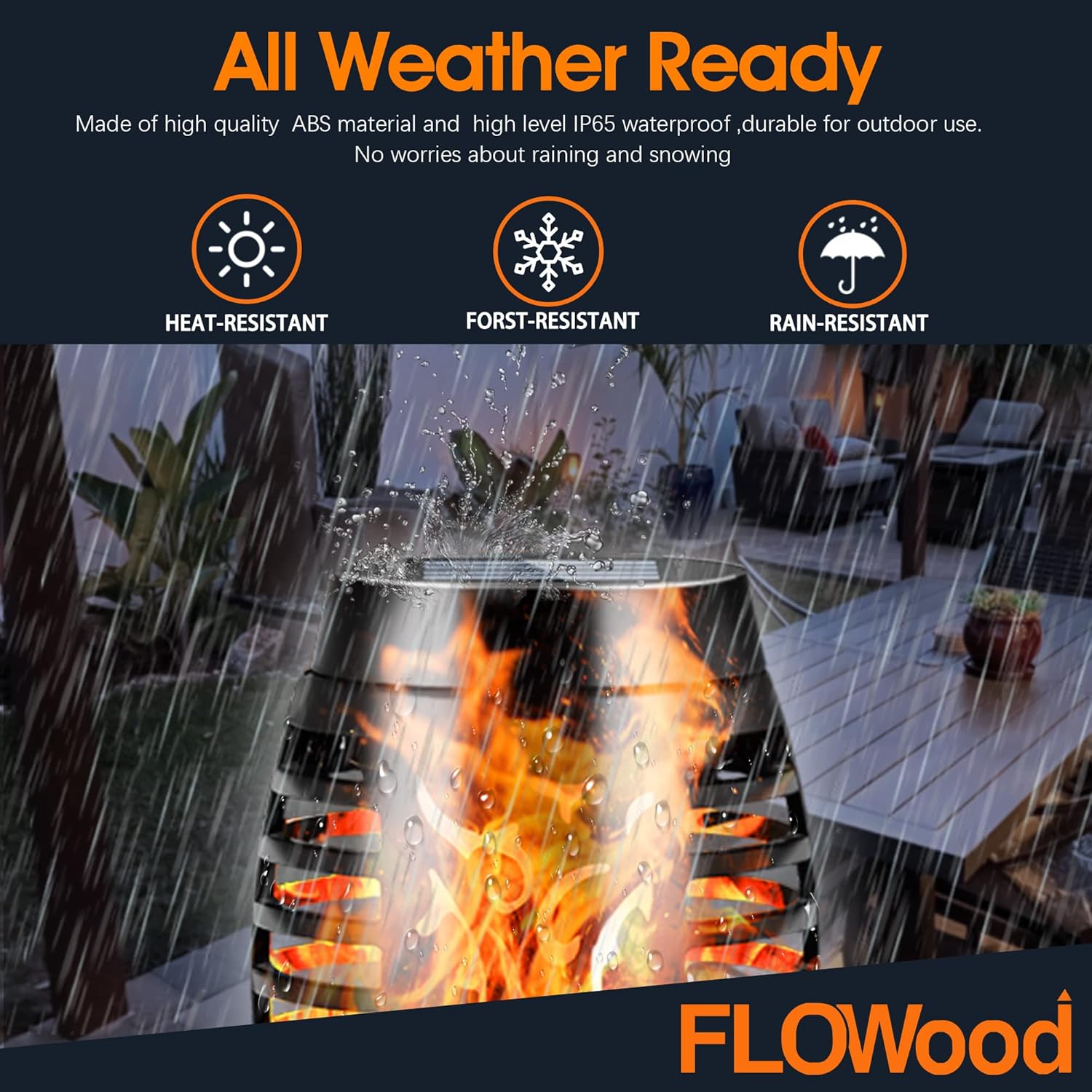 Thumbnail 5 de FLOWood Solarleuchten für den Außenbereich, 6er-Set mit 12 LED (12LED Solarfackeln), IP65