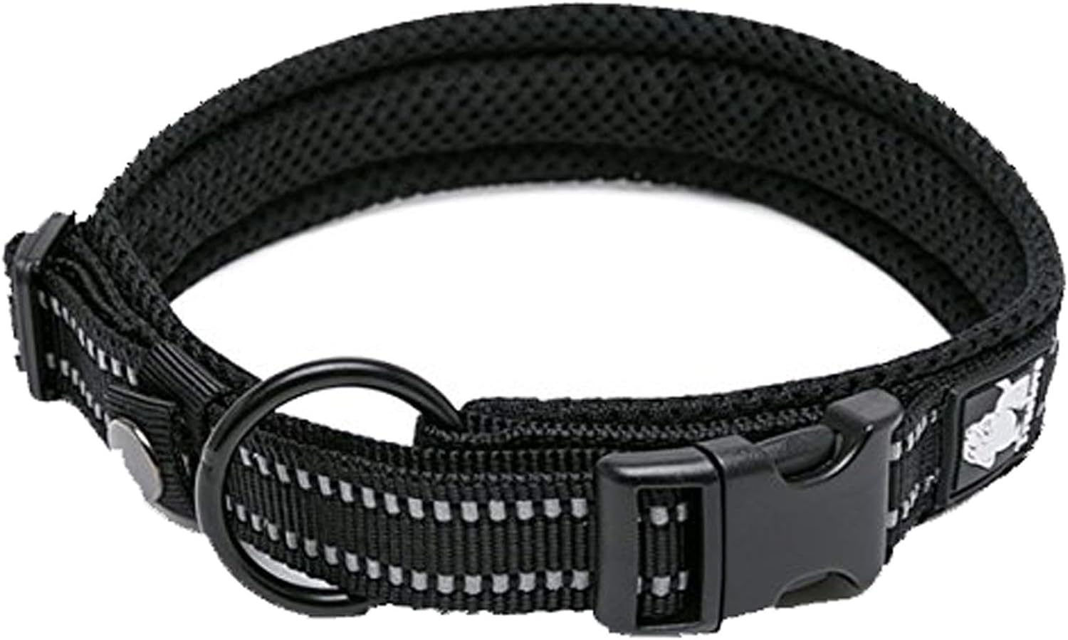 Thumbnail 6 de Truelove TLC5011 Reflective Premium Buckle Nylon Webbing Dog Collar (2XS, Black)