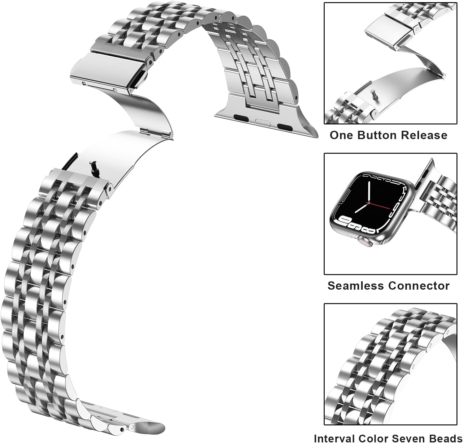 Thumbnail 4 de Anlinser Metal Strap 49mm adjustable for Apple Watch